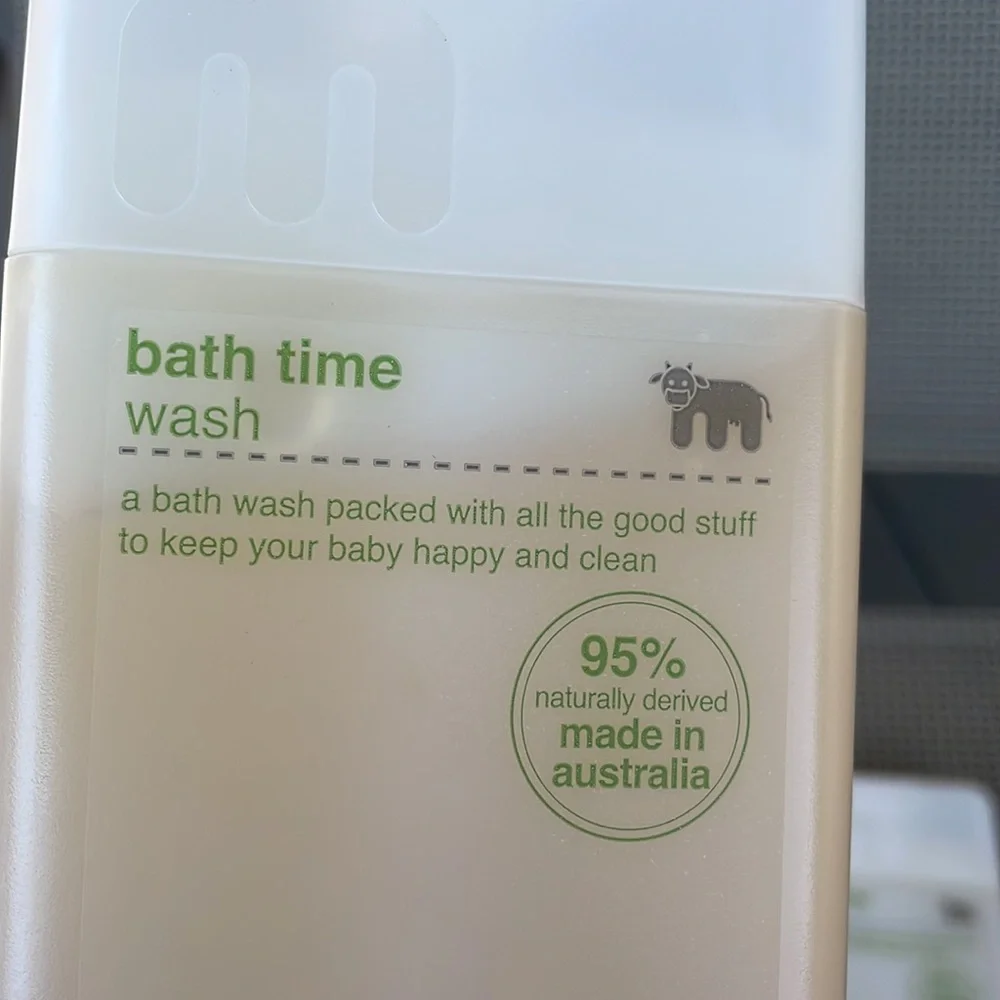 Milk Baby Bath Time Wash 95% Natural allergy Free Baby Wash